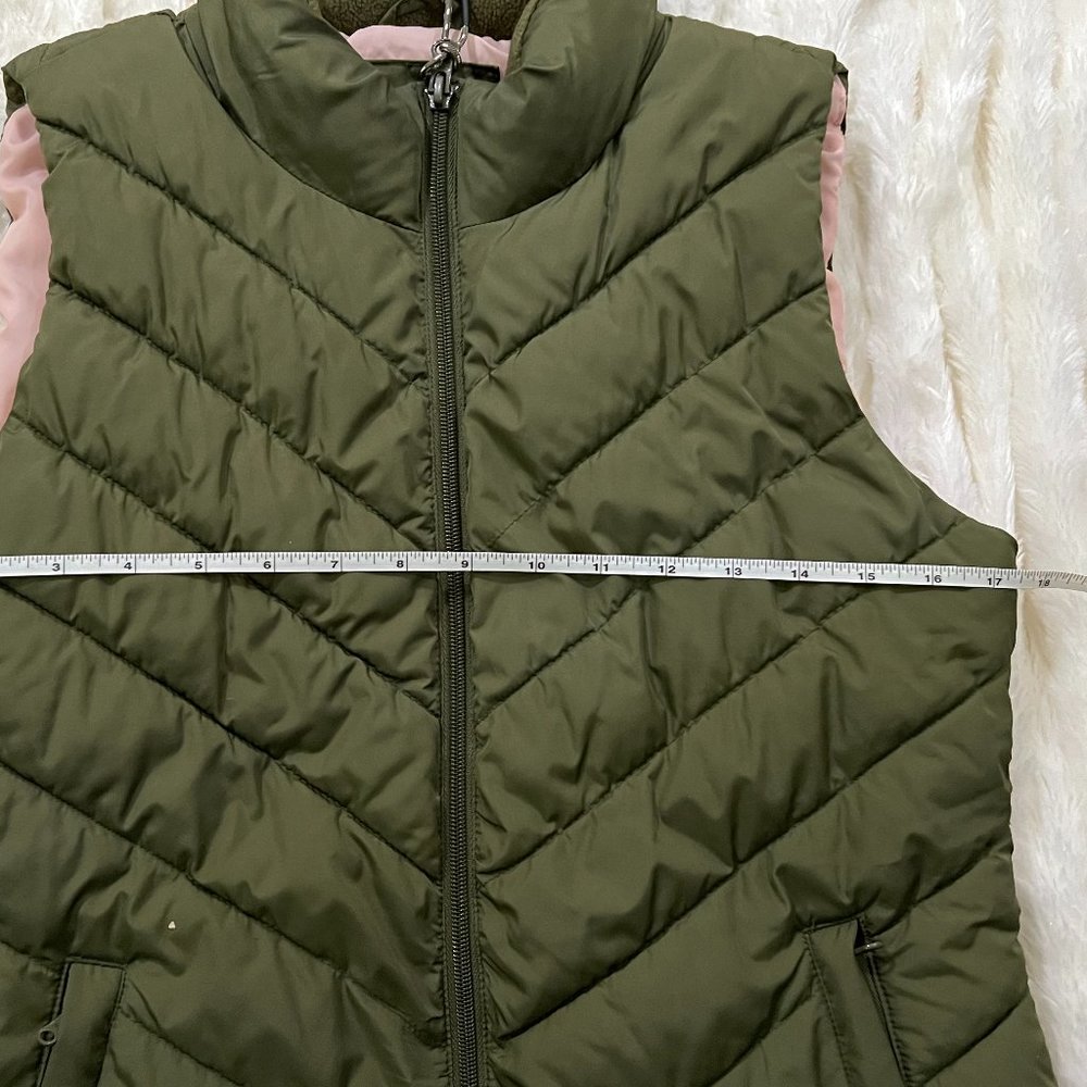Gap Womens Puffer Vest Small Olive Green - Picture 5 of 10